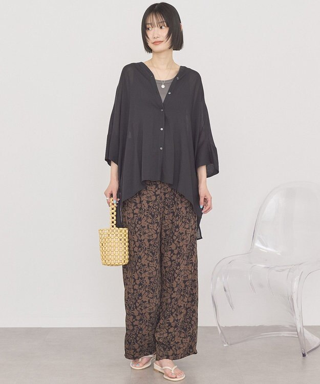 AMERICAN HOLIC Vネックポンチョシャツ Dark Navy