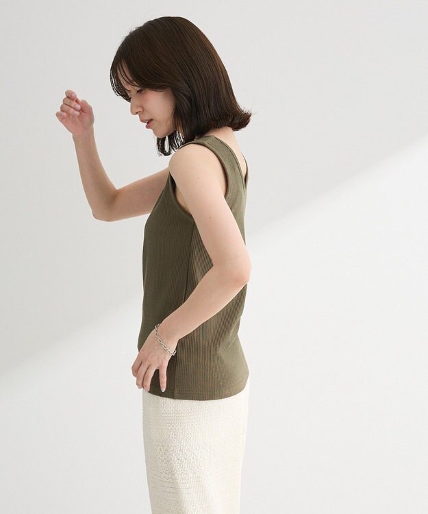 Green Parks 前後２ＷＡＹ　リブタンクトップⅡ Khaki