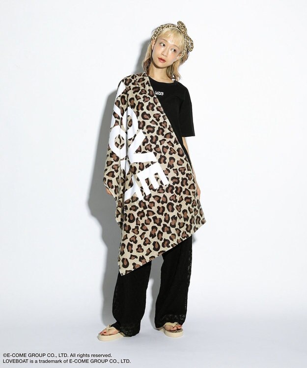 Green Parks ■ＬＯＶＥＢＯＡＴ　レオパードビーチタオル Leopard