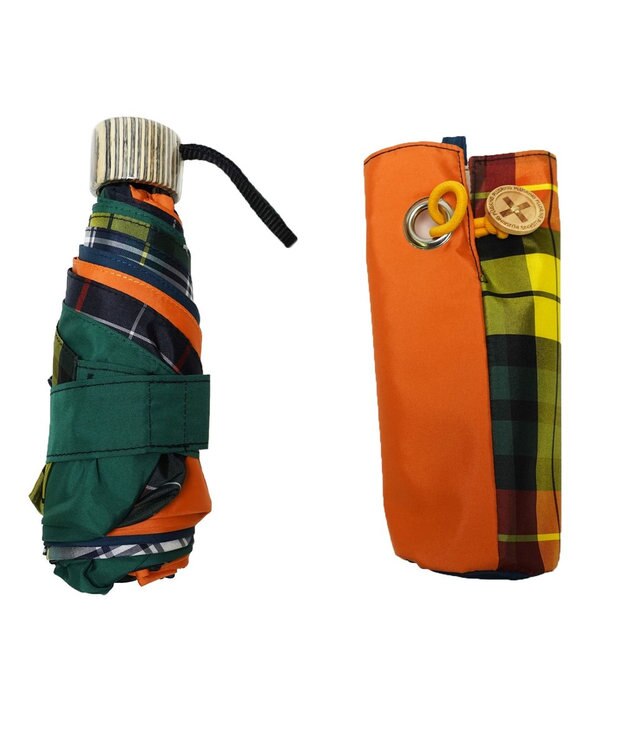 +RING 【UVカット95%以上】【UPF50＋】プラスリング ユニセックス 晴雨兼用 折傘 MLT T1314 マルチカラー