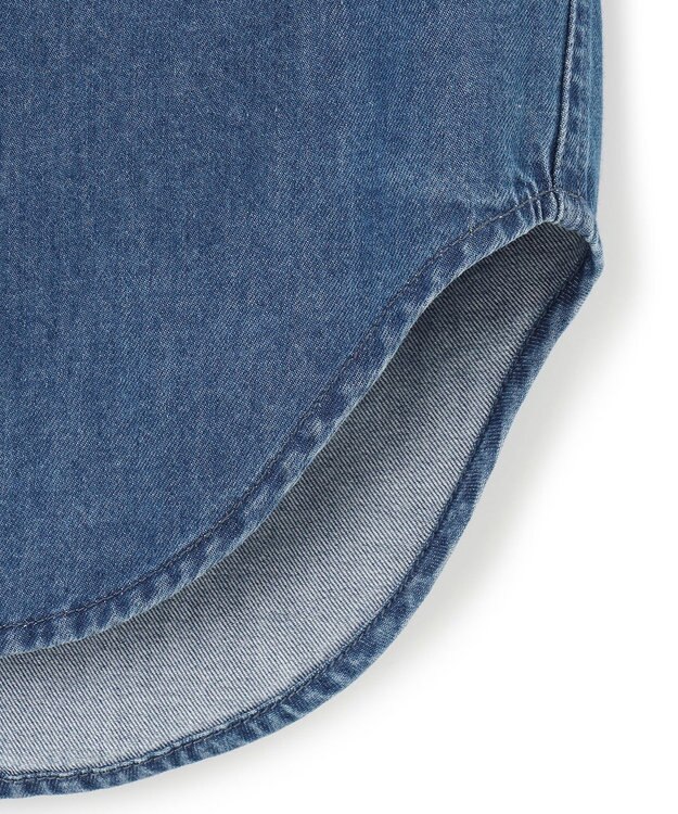 23区 【洗える】23区DENIM ライトダンガリー シャツ インディゴ