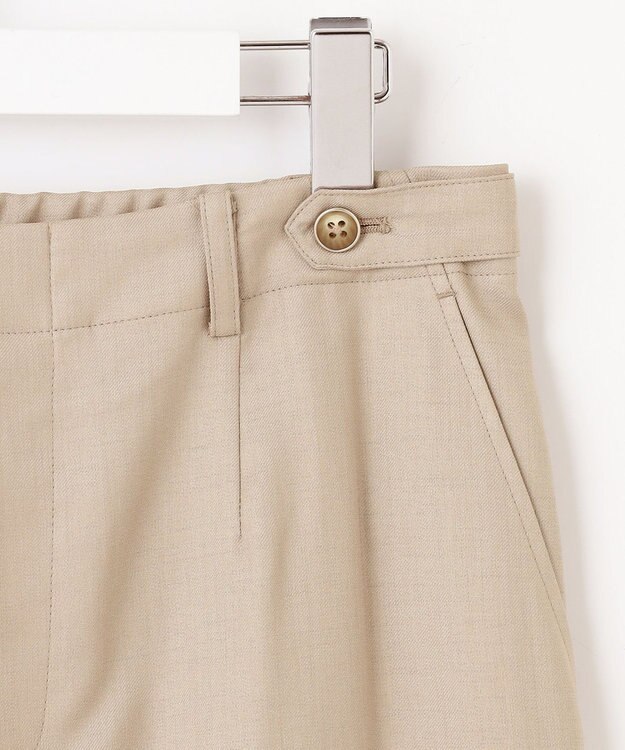 J.PRESS LADIES 【セットアップ対応・洗える・UVケア・速乾】 OXIJEWELストレッチ セミワイド パンツ ベージュ系