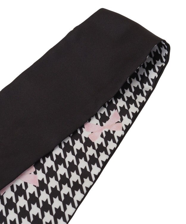 Maison de FLEUR 千鳥リボンプリントスカーフ Pink