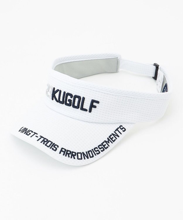 23区GOLF 【UNISEX】ポケッタブル  バイザー ホワイト系