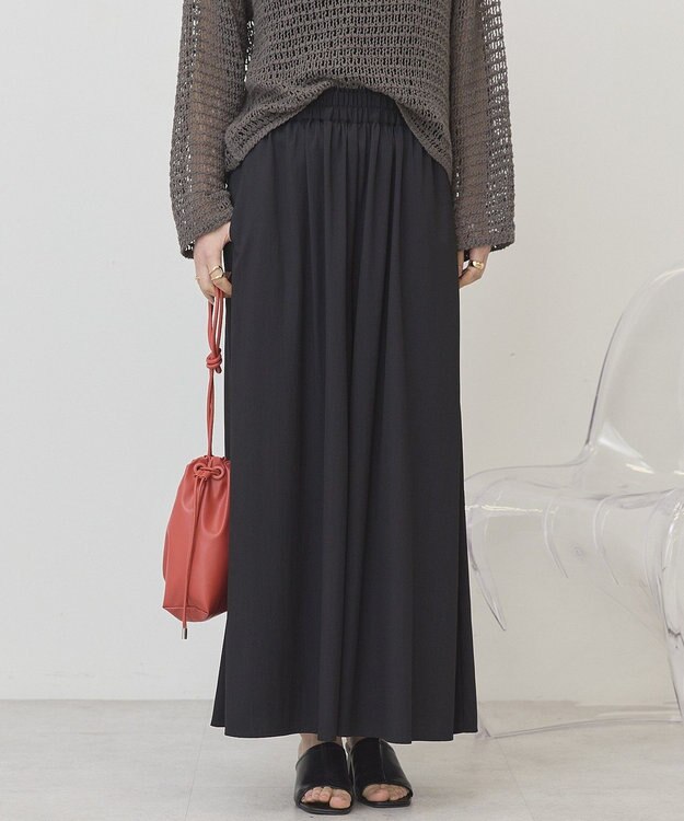 AMERICAN HOLIC 【選べる丈】ギャザースカーチョ【WEB限定カラー有り】 Black