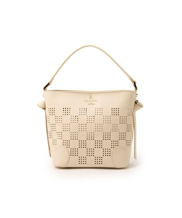 LANVIN en Bleu ペルフォレ 2wayバッグ オフホワイト