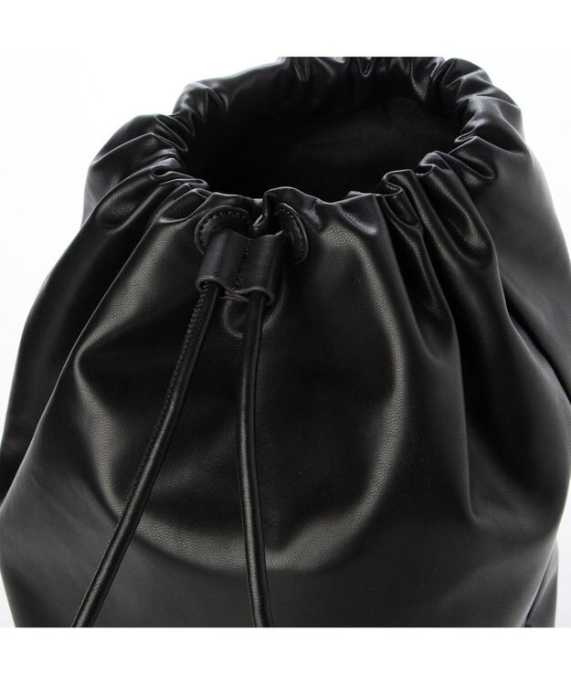 UNBILLION カシュカシュ cachecache / ガーメント合皮ボンサック ブラック