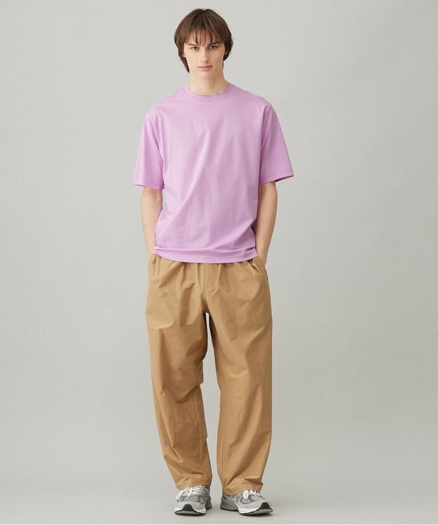 UNFILO MENS スラブジャージー ワイドパンツ ベージュ