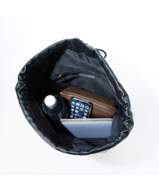 UNBILLION カシュカシュ cachecache / ガーメント合皮ボンサック ブラック