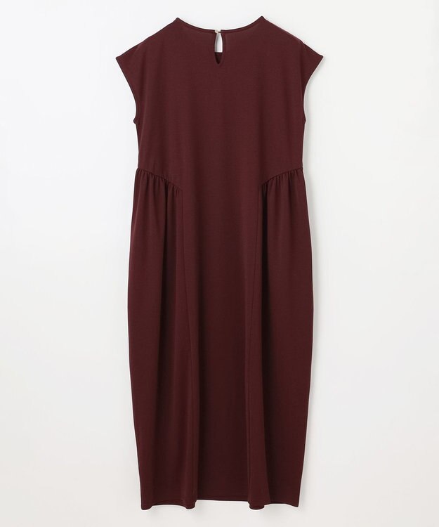 ANY L 【洗濯機可】ライトポンチコクーンワンピース ワイン