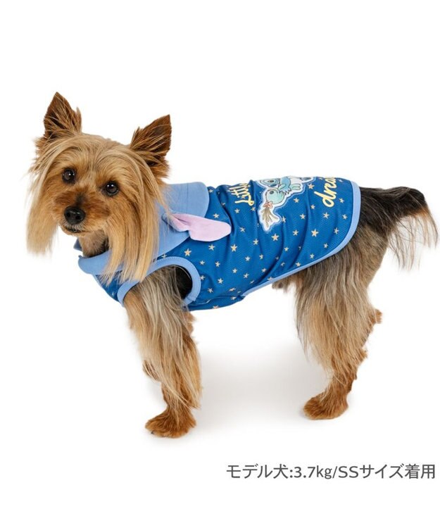 PET PARADISE ディズニー スティッチ ポケットクール タンクトップ 小型犬 ネイビー