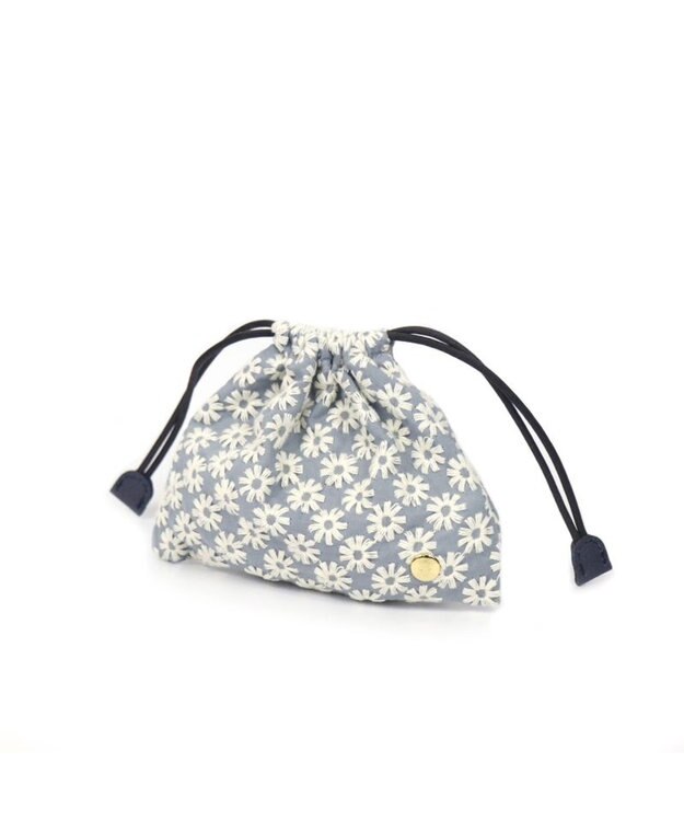 Regalo Felice 【花の刺繍 / セットで持っても可愛い】ポーチ小 / REGALO LBL(ライトブルー)