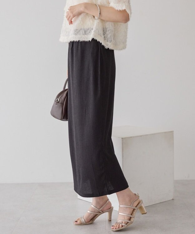 AMERICAN HOLIC アソートシャーリングタイトスカート Black