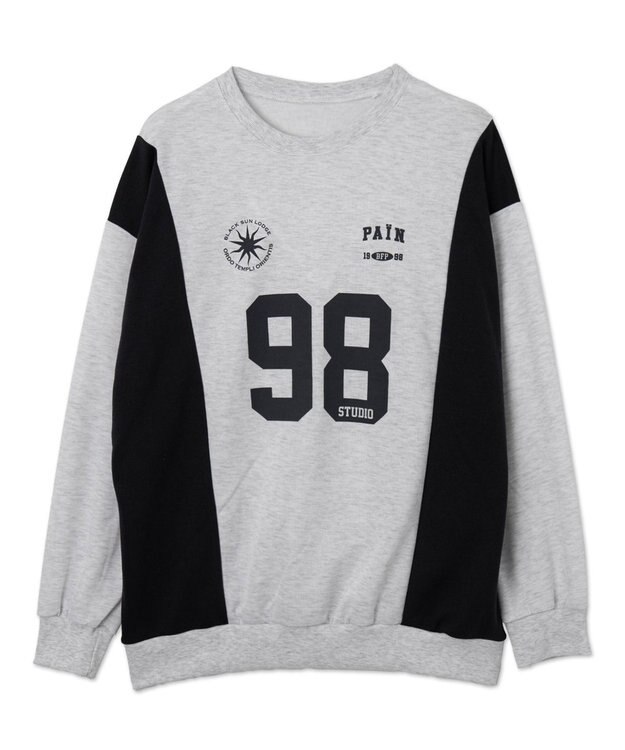 WEGO ナンバリングゲームプルオーバー 杢グレー