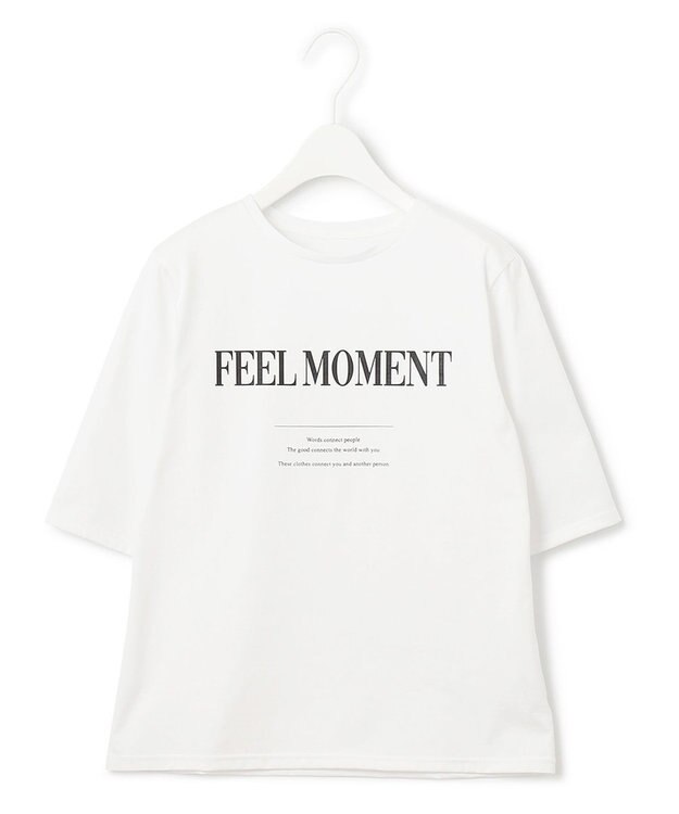 ICB L 【洗える】 ロゴTEE カットソー オフホワイト系