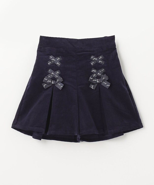 ANY KIDS コーデュロイキュロット ネイビー