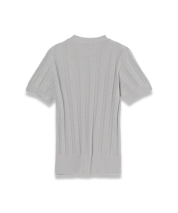JOSEPH 【WEB&OUTLET限定・洗える】コットンシルクリブ　ラウンドネックニットティー Light grey