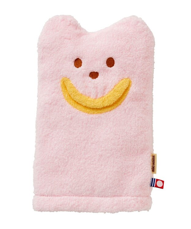 MIKI HOUSE HOT BISCUITS 【ミキハウス】 無撚糸バスポンチョギフトセット【BOX付き】 ピンク