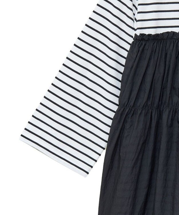 Green Parks シャーリングドッキングプルオーバー Black