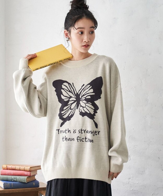 WEGO オーバーフィットジャガードプルオーバー 柄7