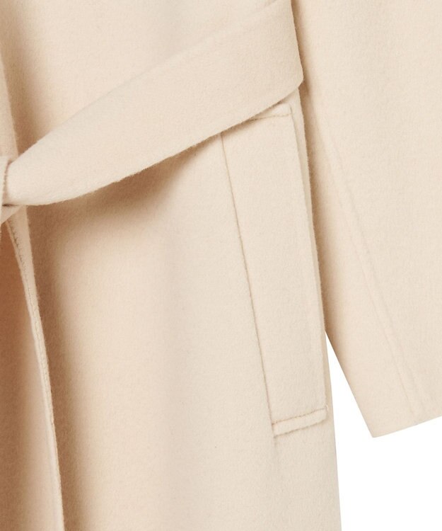 JOSEPH 【WEB&OUTLET限定】ダブルフェイスラムズ　ベルテッドコート Vanilla