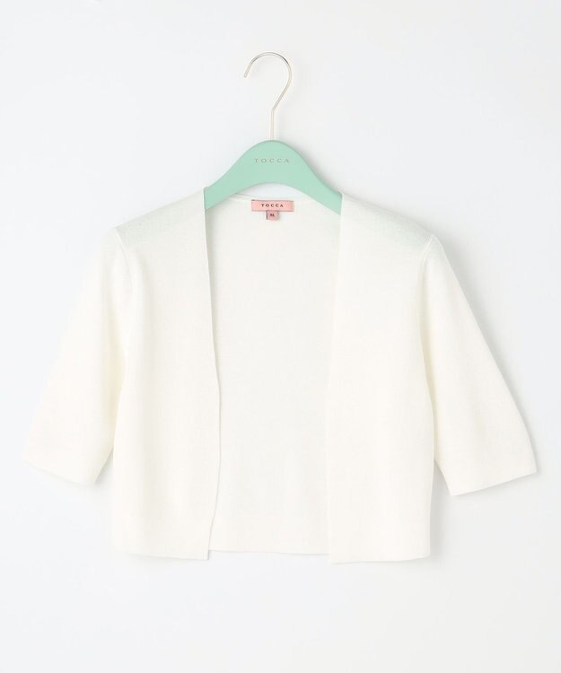 TOCCA 【洗える！&UV CUT】TREFOIL ボレロ アイボリー系