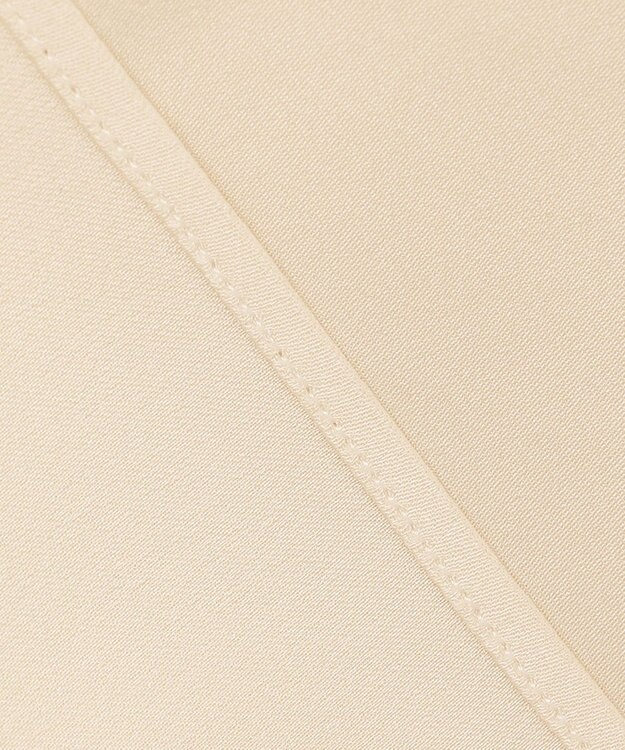 自由区 【洗える/UVケア/吸放湿性】シルクストレッチ ハイネックブラウス ベージュ系