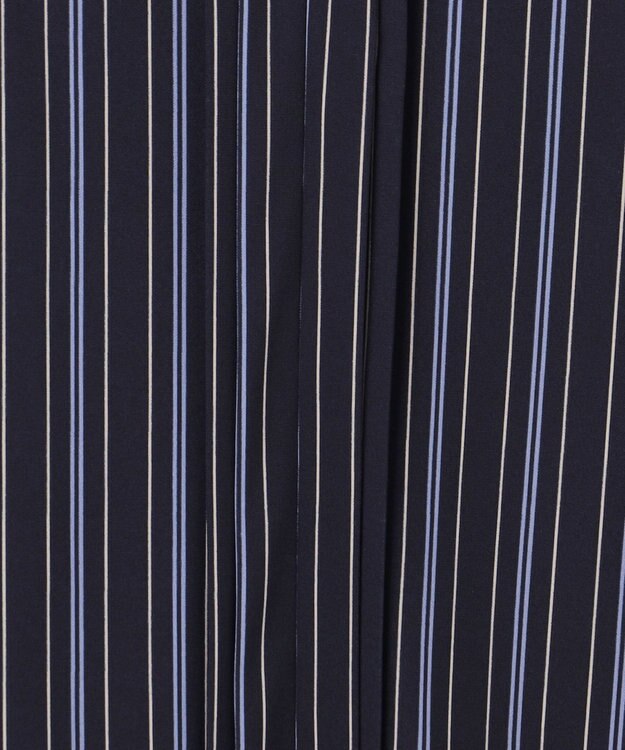 ANY SIS ジョーゼットフロントタック プルオーバー ネイビーストライプ