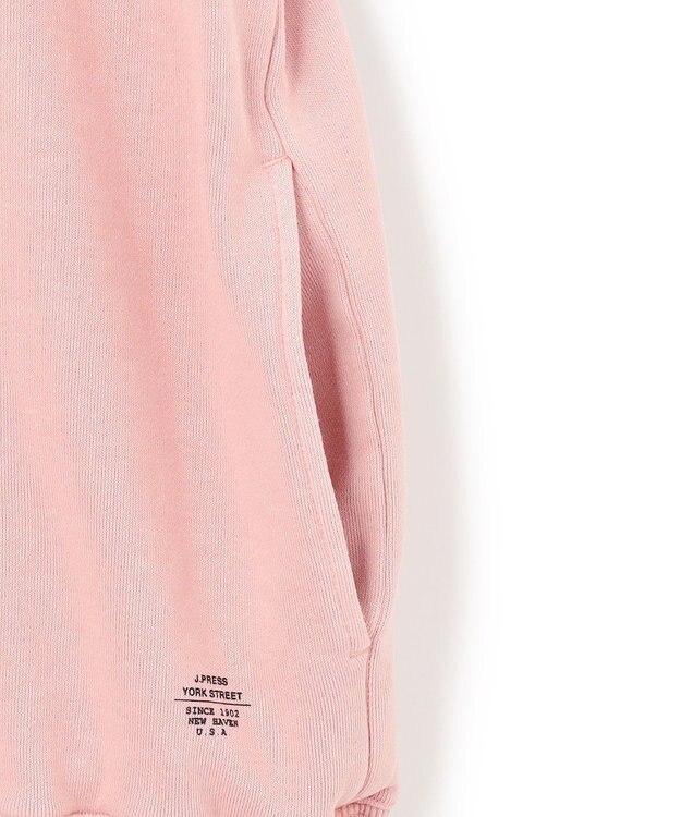 J.PRESS YORK STREET 【UNISEX】ハーフZIPスタンドネック トレーナー ピンク系