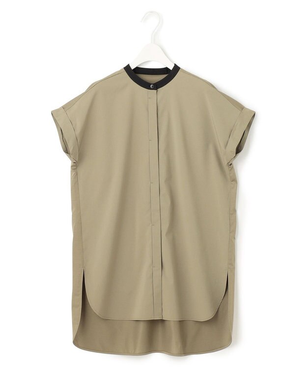 ICB L 【洗える】 タイプライタージャージーコンビ カットソー オリーブ系