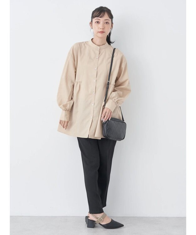 earth music&ecology テーパードパンツ Black