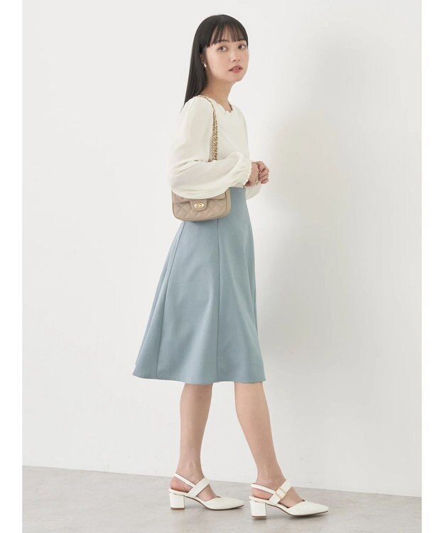earth music&ecology すきな丈フレアスカート Mint