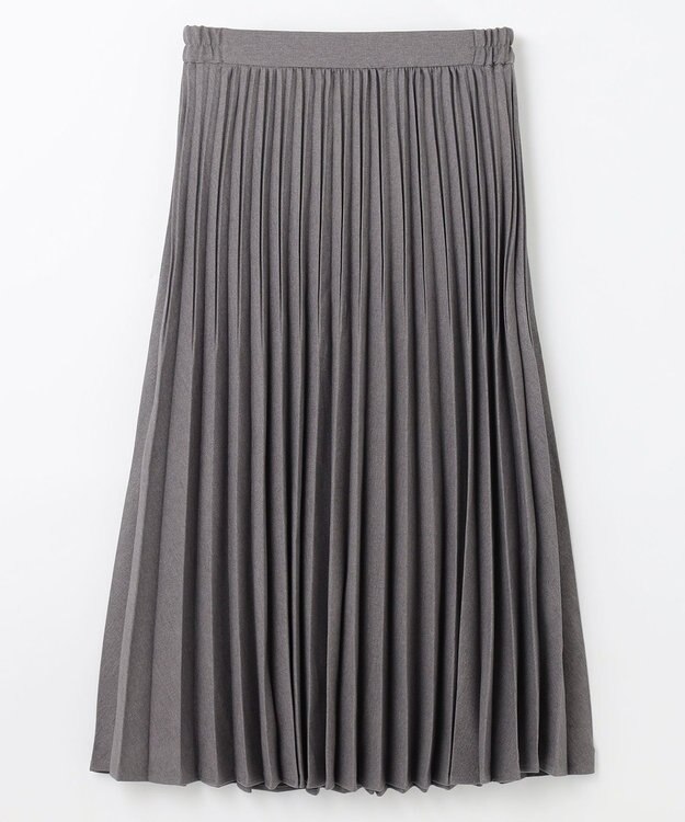 ANY 【大好評につき新色登場/洗濯機可/ウエストゴム】プリーツスカート グレー