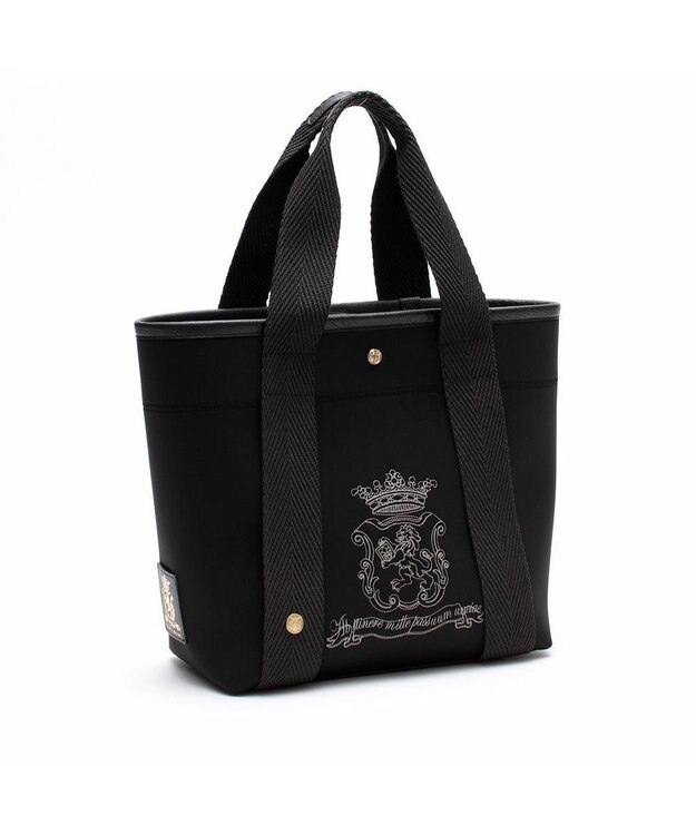 A.D.M.J. 【魔法の様に軽い】マジックライト/イタリアンファブリックステッチ刺しゅうデイリートートM ブラック