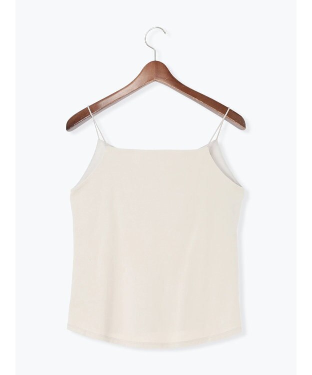 Te chichi 前後2WAYサテン&スムースキャミソール グレー