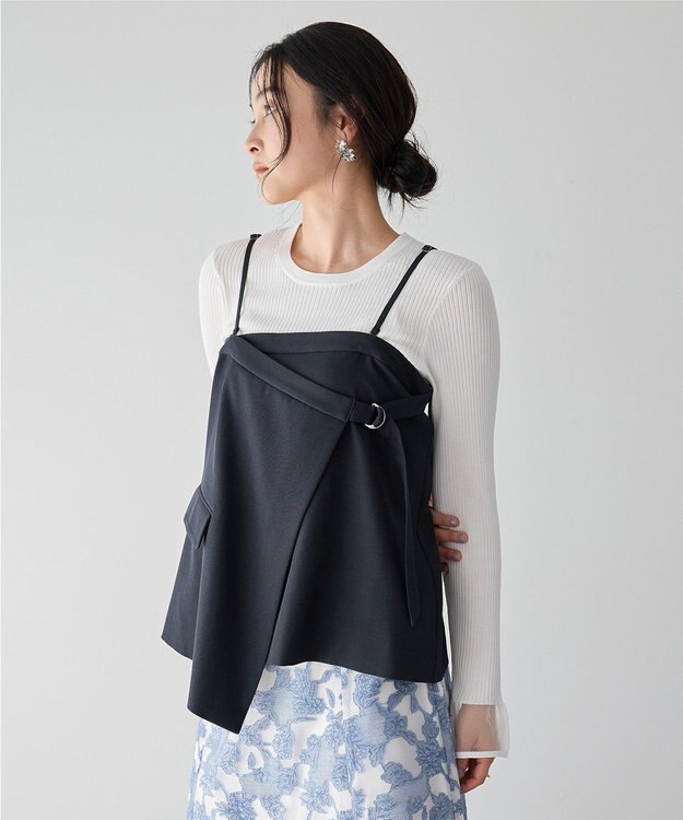 YECCA VECCA 2wayキャミソールビスチェ Navy