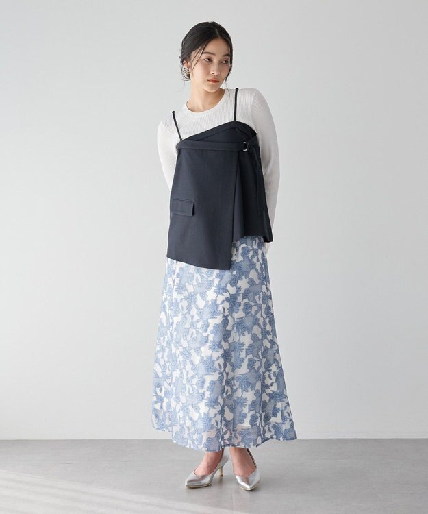 YECCA VECCA 2wayキャミソールビスチェ Navy