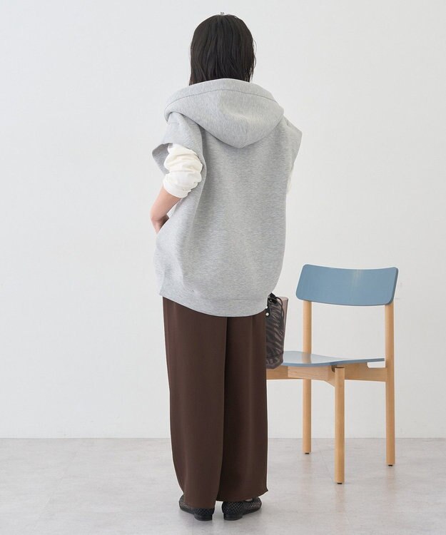 AMERICAN HOLIC ポンチZIPフーディーベスト Ivory