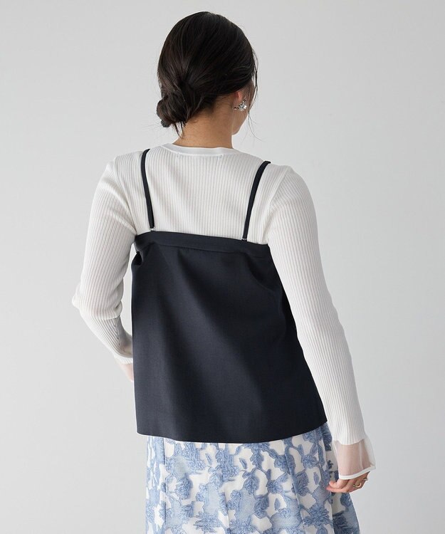 YECCA VECCA 2wayキャミソールビスチェ Navy