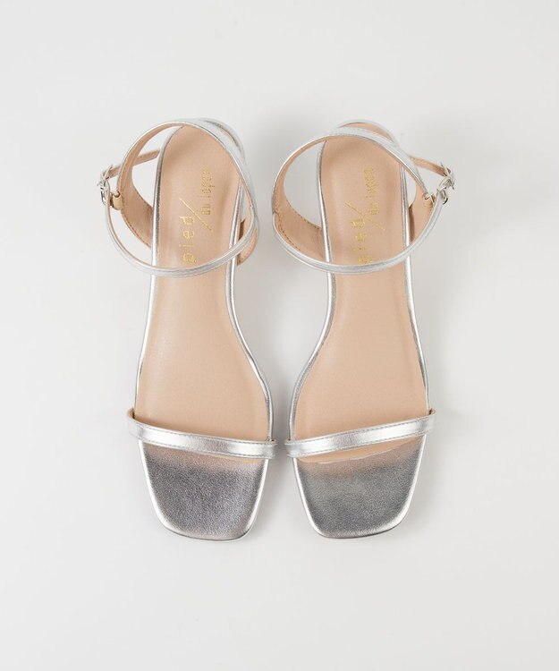 BONTRE 【pied du lapan/ピエドラパン】ストラップヒールサンダル/50774ZI シルバー