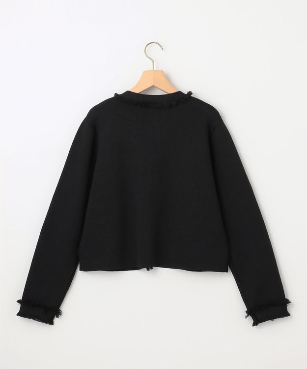 組曲 ビジューボタンニットジャケット ブラック系