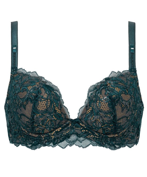 BRADELIS New York 【BRADELIS New York/ ワイヤー 育乳補整ブラ】ナオミステップ2ブラ24A2 ブラデリス 補正 ブラジャーSTEP2 寄せる ミッドナイトブルー