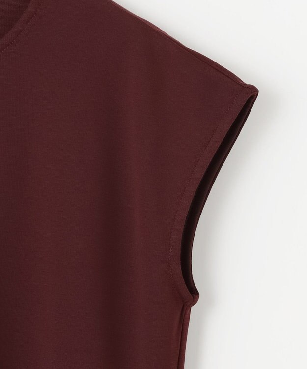 ANY L 【洗濯機可】ライトポンチコクーンワンピース ワイン