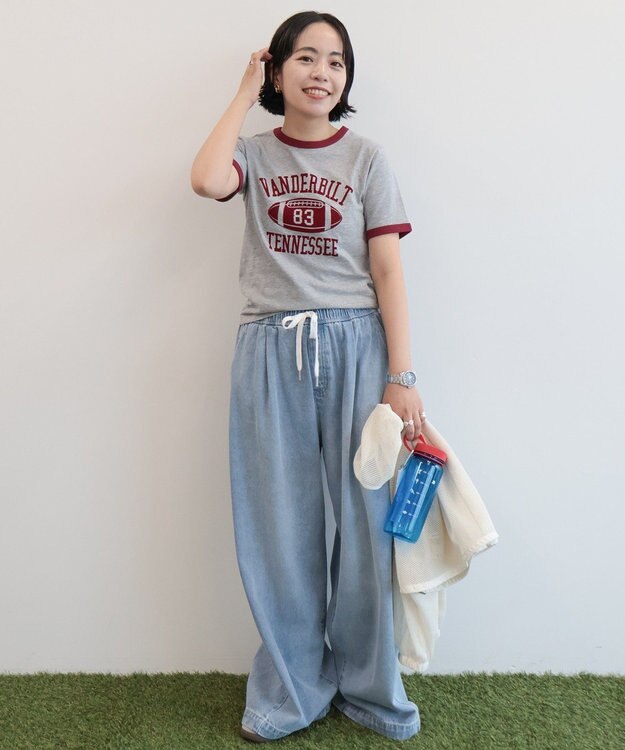 AMERICAN HOLIC 【RUSSELL】リンガースポーツアソートTシャツ Gray Mixture