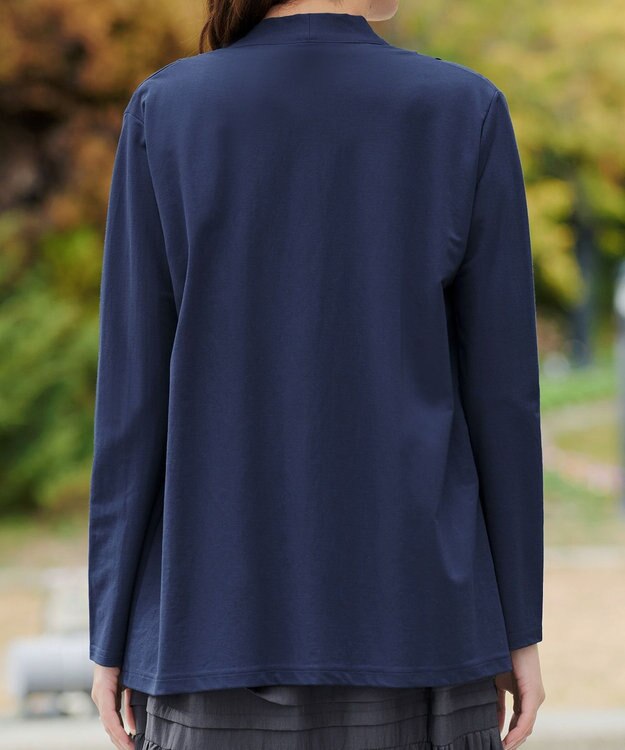 Tiaclasse L 【おのののかさん着用】冷凛(ひやりん)カノコカットソートッパーカーディガン ブルー