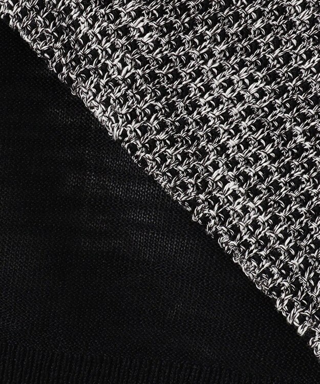 JOSEPH ABBOUD 【キングサイズ・清涼感/軽い/洗える】 スラブギマニットベスト ブラック系