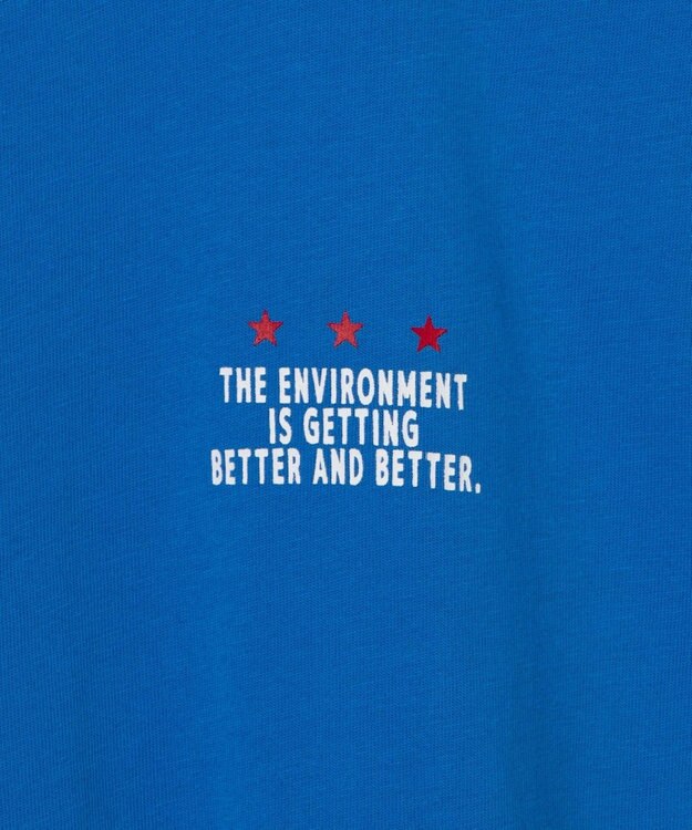 WEGO ヴィンテージライクグラフィックTシャツ ブルー