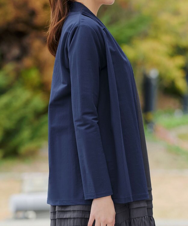 Tiaclasse L 【おのののかさん着用】冷凛(ひやりん)カノコカットソートッパーカーディガン ブルー