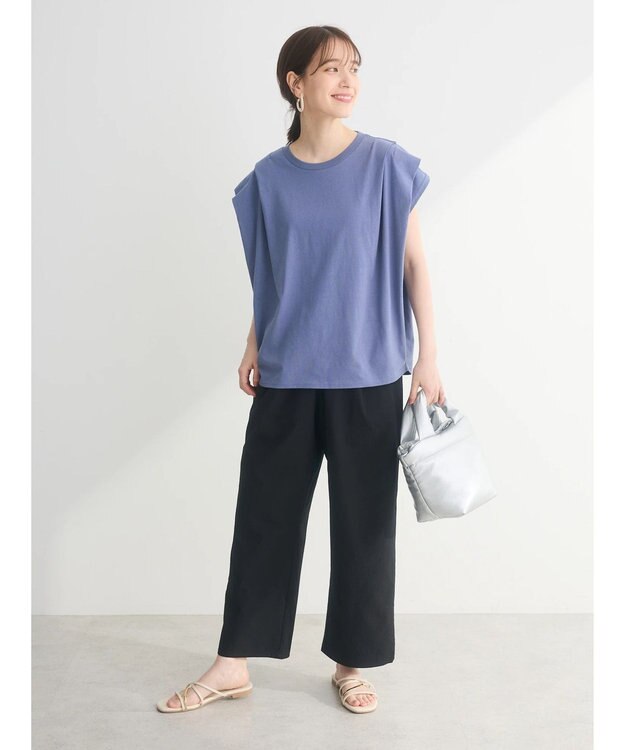 Green Parks ・ＳＵＧＡＲ　ＳＰＯＯＮ【ＣＯＯＬ】ショルダータックＴＥＥ Blue