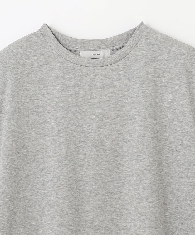 ANY 【汗ジミ防止加工】シルケットスムースノースリーブプルオーバー トップグレー